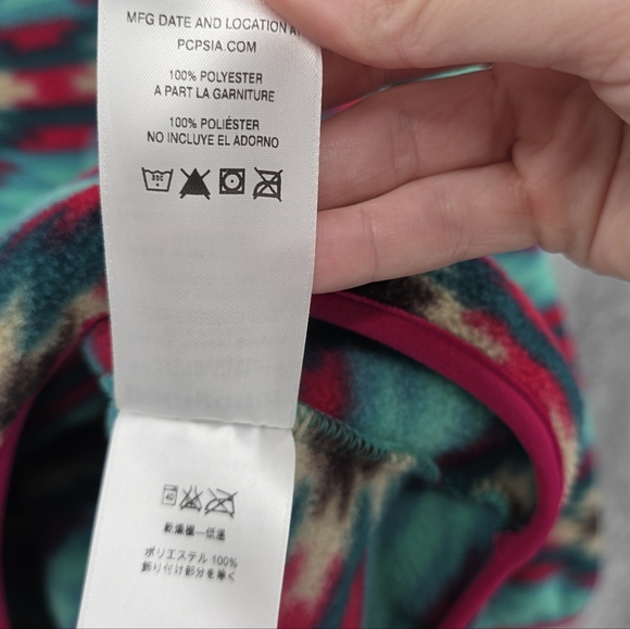Patagonia Synchilla Aztec Print Fleeve Pull Over Medium - Picture 5 of 6